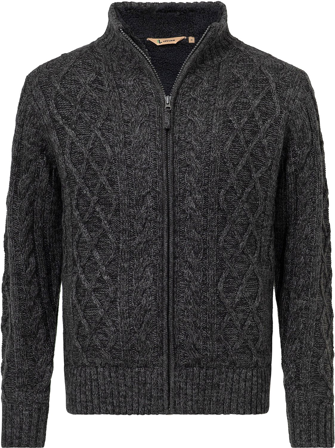 Life-line Morgan 2 Knitted Jacket Outdoorvest Heren Melange Grijs