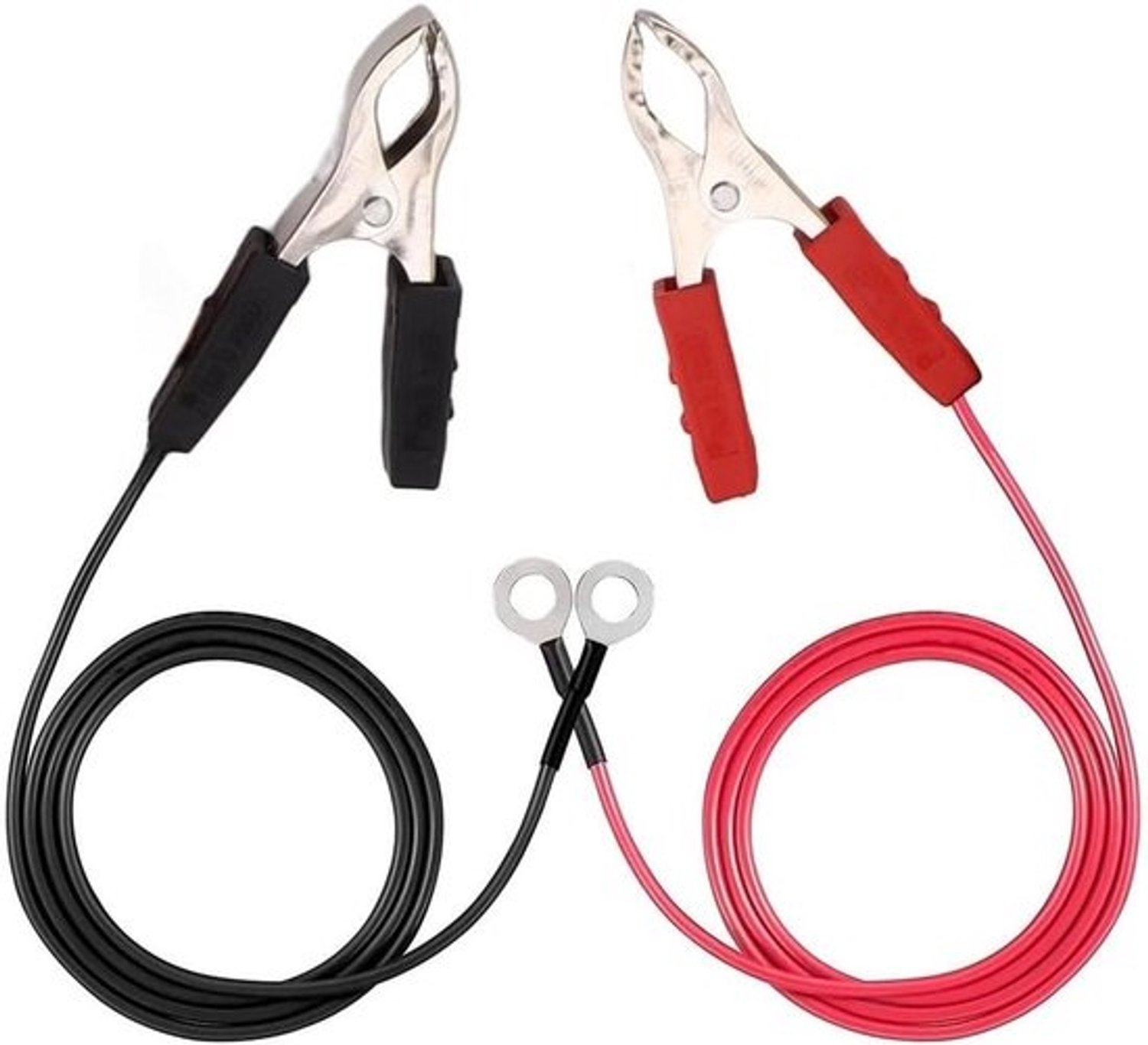 Elektrische omheining - Startkabelset - Dieren binnenhouden - Robuuste klemmen - 2x 0.9m - Zwart