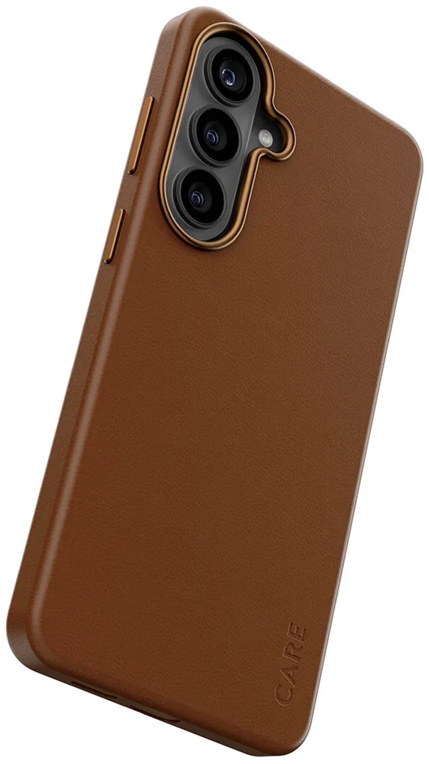 PanzerGlass CARE™ by ® Solo Case Brown w. Qi Samsung Galaxy S26+ mobiele telefoon behuizingen Hoes Bruin