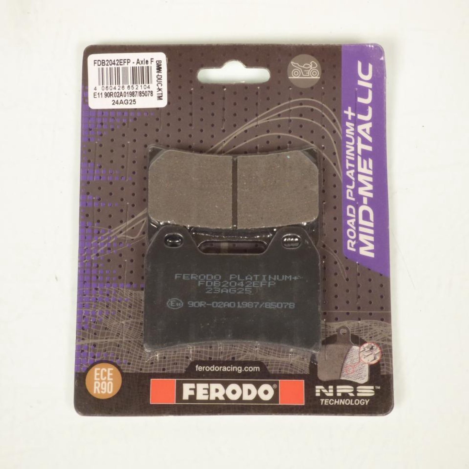 Remblokken Ferodo voor Motor Ducati 1000 Monster S2R 2006 tot 2007 linksvoor / rechtsvoor Nieuw