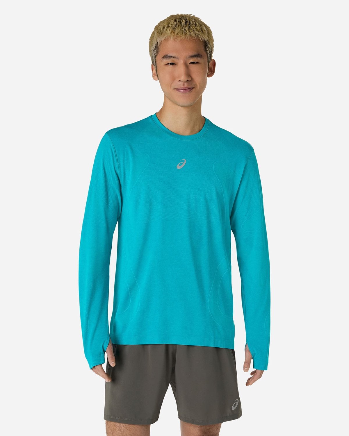 ASICS Road Seamless Naadloos Shirt met Lange Mouwen Blauw