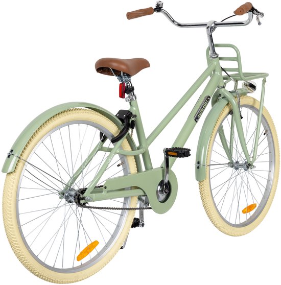 Aventuri Urban Aluminium Unisex kinderfiets 26 Inch - Kinderfiets voor 10 tot 14 jaar - Met standaard - Groen — afbeelding 4