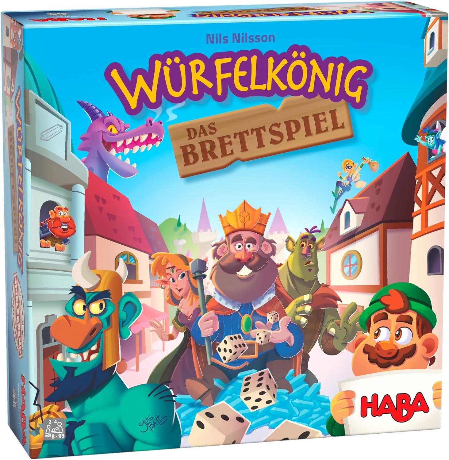 Merkloos Dobbelspel: Dobbelkoning - Strategisch Bordspel voor 8+
