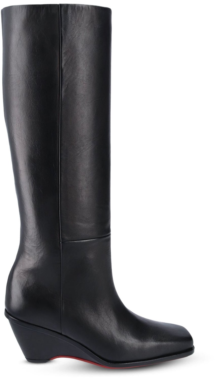 Jan Jansen - Square Tall Boot - Dames - Laarzen - Zwart