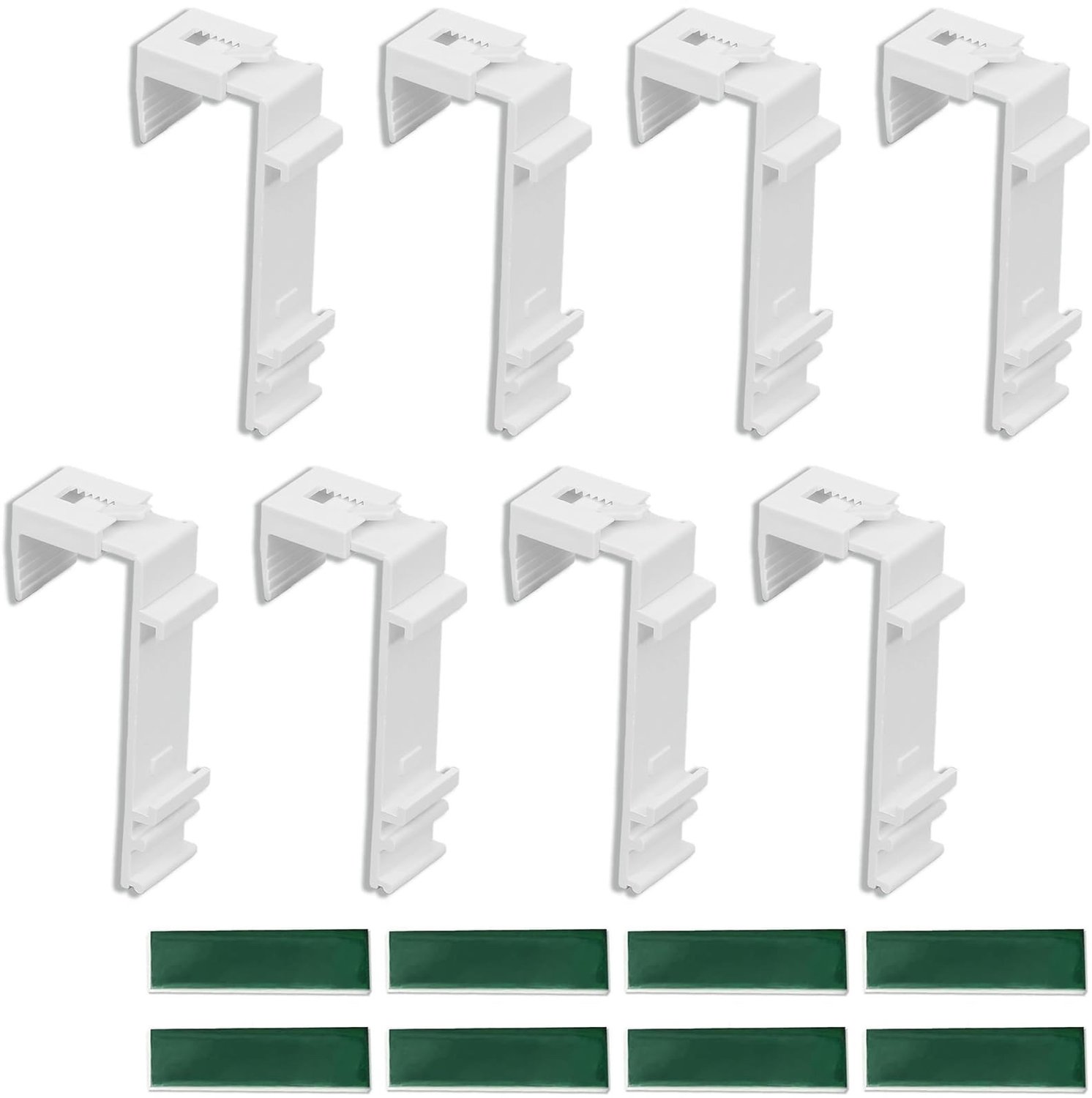 Set van 8 Roller Blind Houders zonder Boren