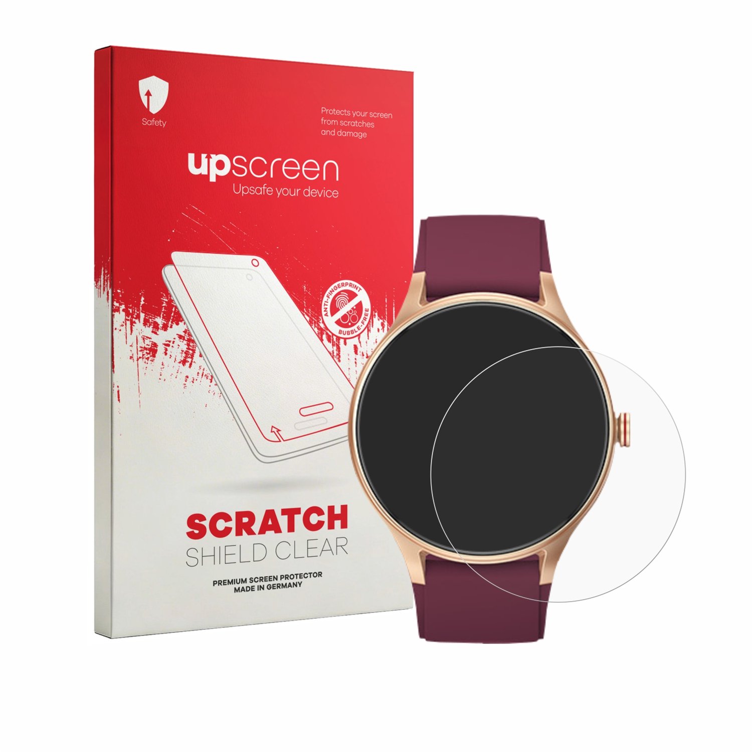 upscreen - Screenprotector voor Fitpolo Smartwatch 1.57" - Folie Beschermfolie transparant