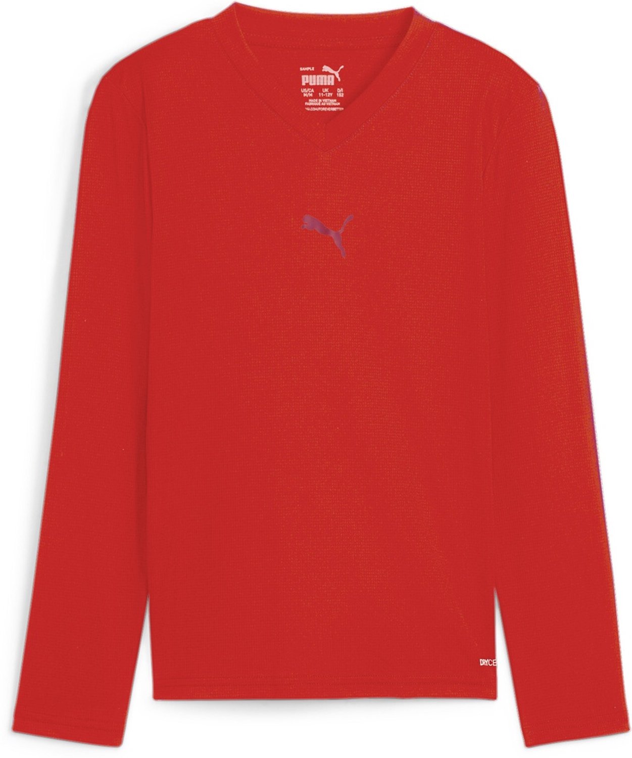 Puma kindershirt TeamGoal Baselayer T-shirt met lange mouwen Jr. 659041 Rood