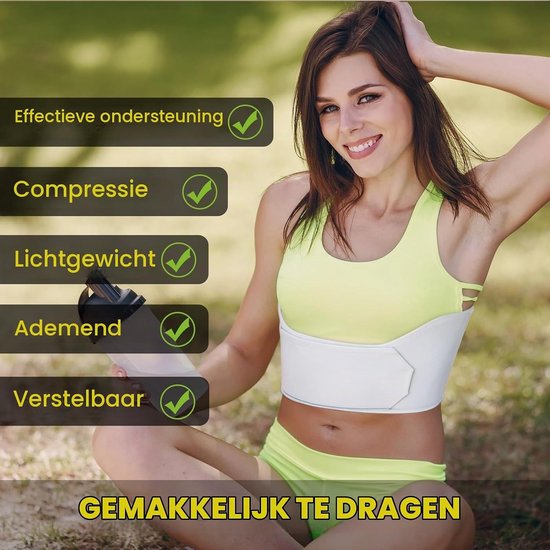 Ribbescherming en Compressieband voor Borstblessures - Ondersteuning bij Gebroken Ribben, Blauwe Plekken en Intercostale Spierspanning — afbeelding 4