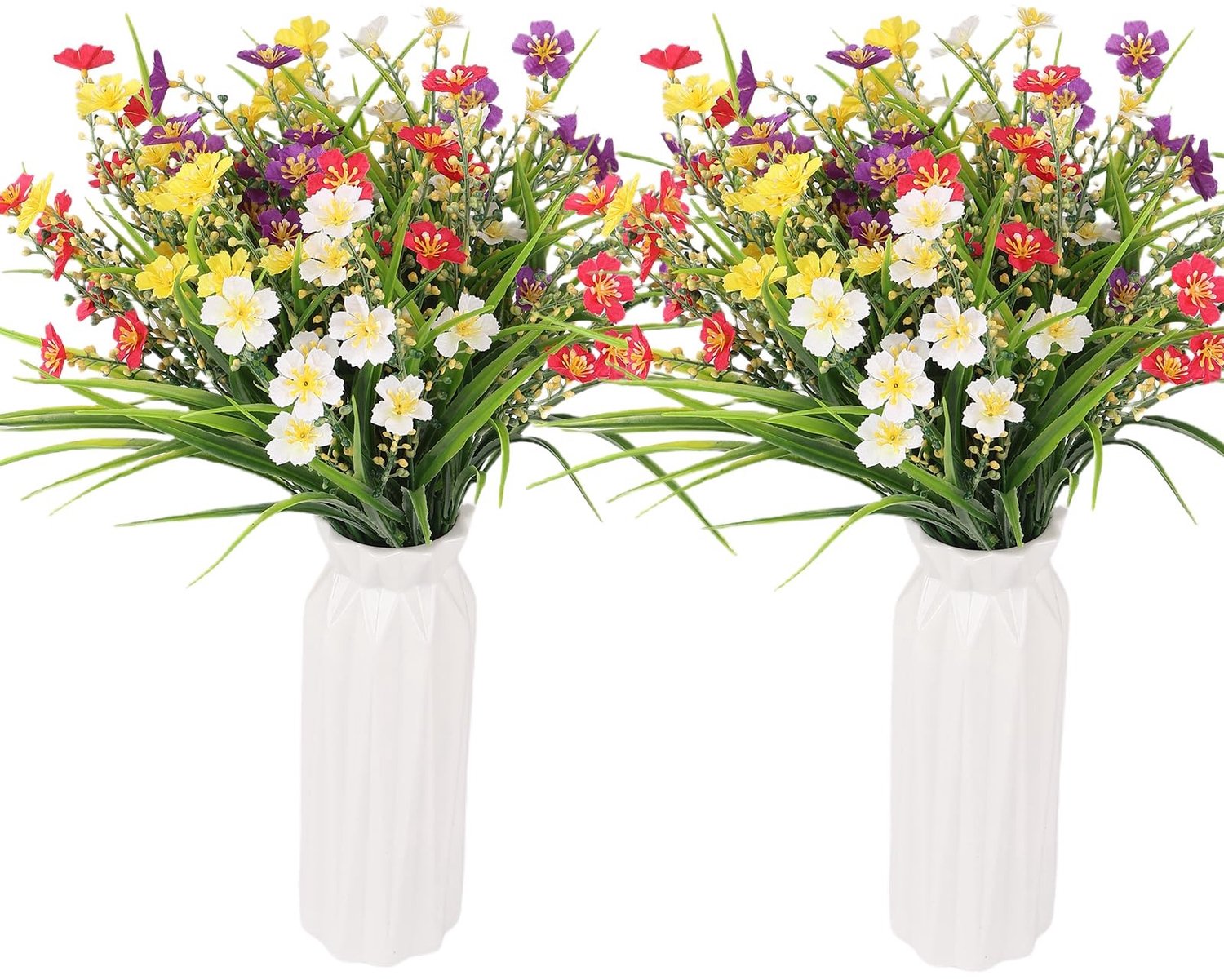 8 Stuks Kunstbloemen - UV-bestendige Nep Daisies voor Decoratie