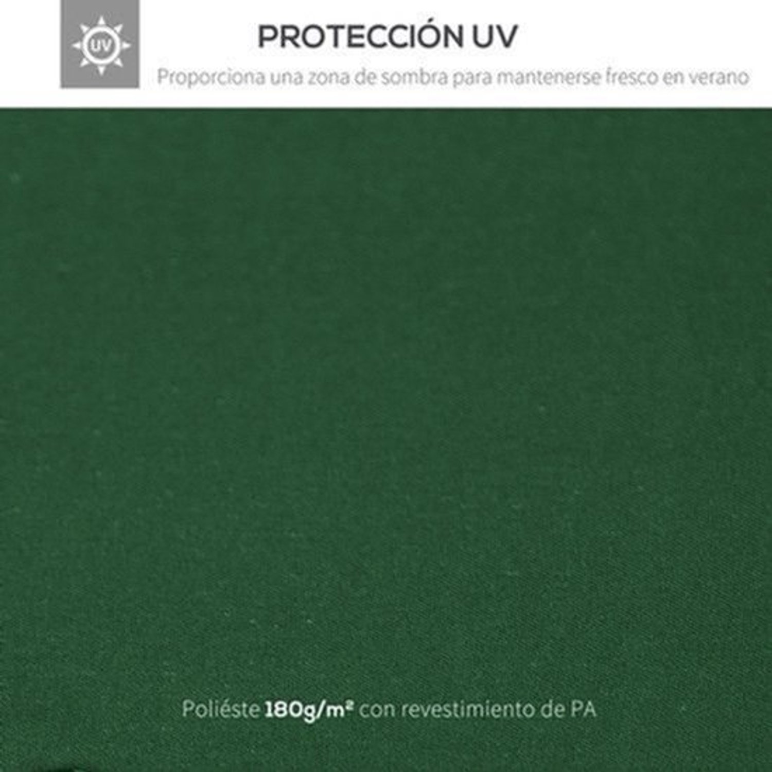 Vervangend Dak voor Tentstructuur - 3x3m - Paviljoen Groene Bedekking - UV-bestendig - Ademend Polyester - Verstelbare Bevestiging