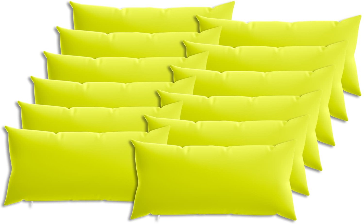 vidaXL Dekenkussen - 12 - st - HEERLEN - Heldere - Groen. - 40 - x - 80 - cm - Polyester Helder groen