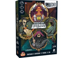 White Goblin Games - Unmatched: Gevecht der Legendes 3 - expertspel - 2 tot 4 spelers - 20 minuten - Vanaf 10 jaar - Met de helden: Zwartbaard, Loki, Chupacabra en Pandora