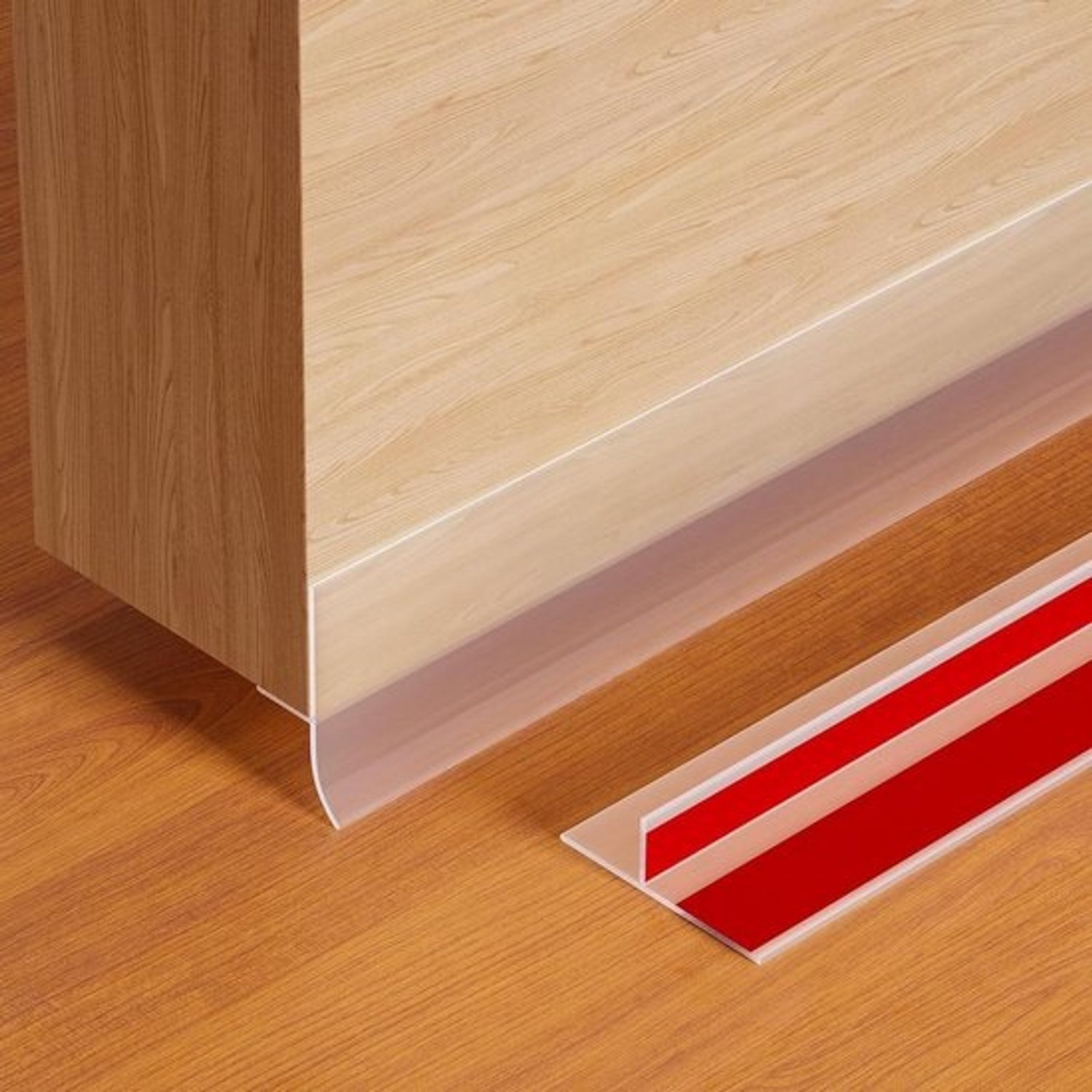 Siliconen deurafdichting - Tochtstrip - Isolatie voor ramen en deuren - Sterk dubbelzijdig plakband - 35 mm breed - Transparant