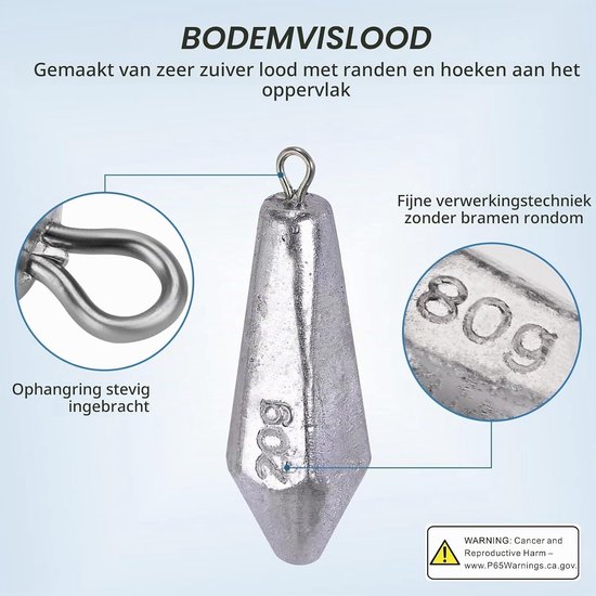 Ground Dropshot Lood Gewichten voor Zoetwatervissen - Perfect voor Baars, Forel en Meerval Accessoires — afbeelding 2