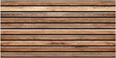 Izodekor 3D-wandpaneel met houtlattenlook Dark Wood - Bruin/Zwart - 50 x 100 x 2,5 cm (B x D x H)