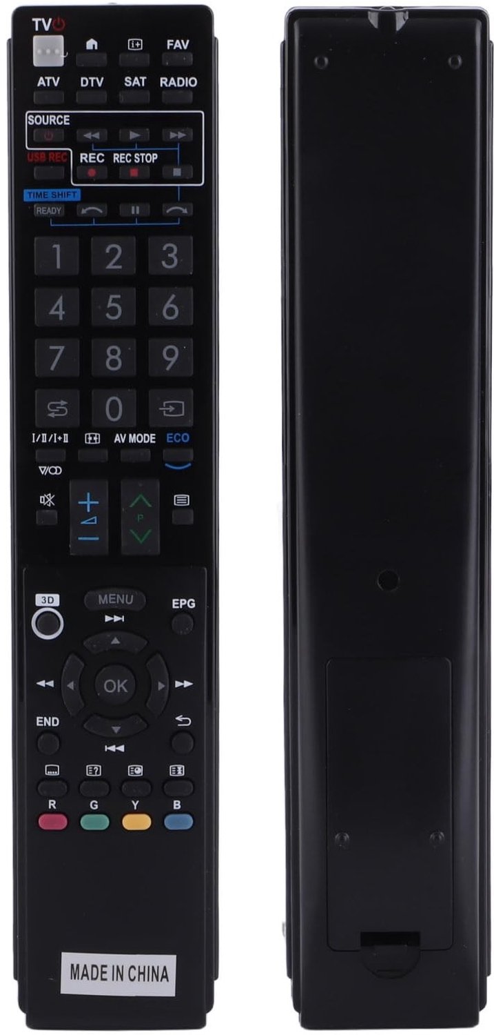Afstandsbediening - Universele vervangende afstandsbediening - Compact en gebruiksvriendelijk - Zwart - Geschikt voor Smart TV - Voor LED...