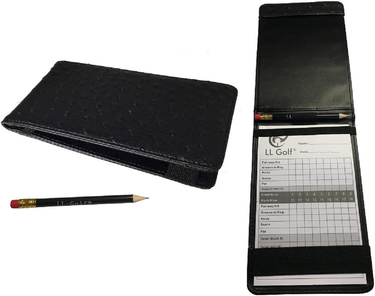 elegant golf Scorecard holder including pen and block/scorecard holder/bag/case/folder/scorecard holder - ShopVlot
