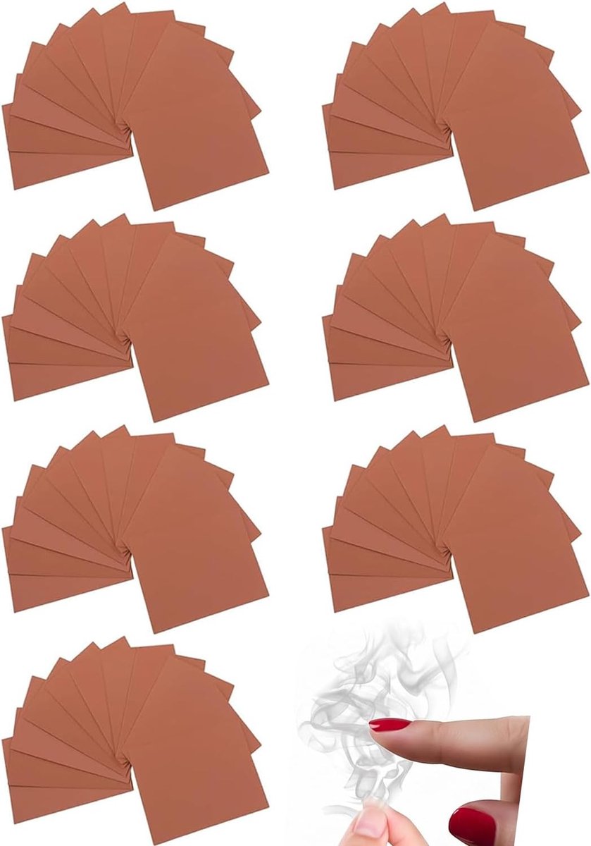 60 stuks met handleiding en rookpapier, onmiddellijke vingerrook zonder aansteker, ideaal voor straatmagie, feestjes en leren voor kinderen en volwassenen