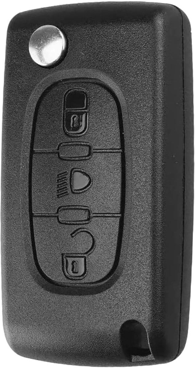 Autosleutelhanger met 3 toetsen ID46Chip HU83 Blade CE0523 voor C1 C2 C3 C4 C5 C6 C8 voor Partner Expert 107 206 207 208 307 308 407