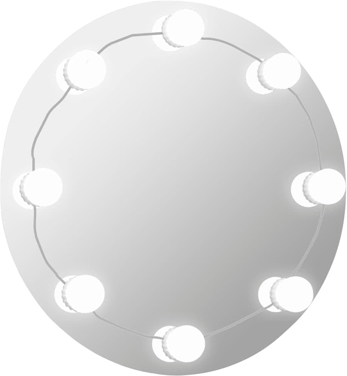 Rond met geslepen rand, zelfklevende make-upspiegellamp met verschillende kleurmodi, 5 V gelijkstroom (USB-voeding niet inbegrepen), ideaal