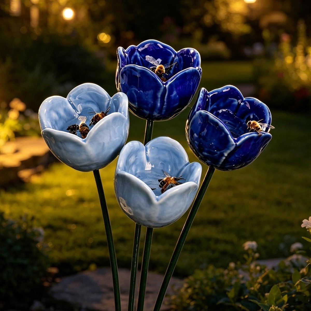 Drinkbakjes 4 Stuks Handgemaakte Mini Keramische Bloemenbad
