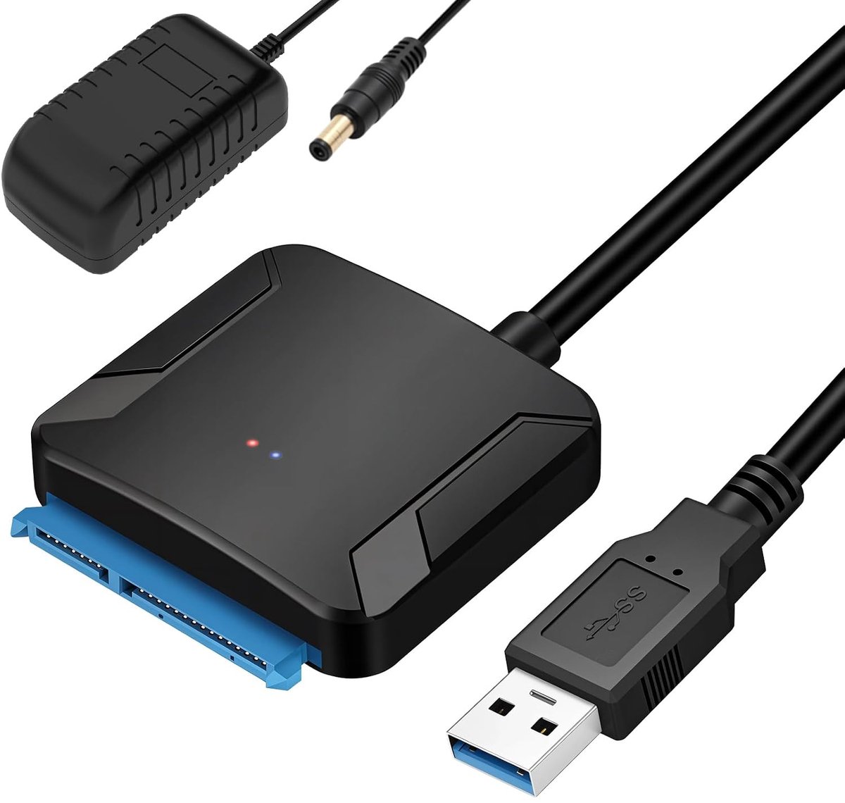 Naar SATA adapterkabel met standaard Britse connector (USB 3.0 naar 22-pins SATA-stekker) voor 2,5 inch SSD/HDD-schijven