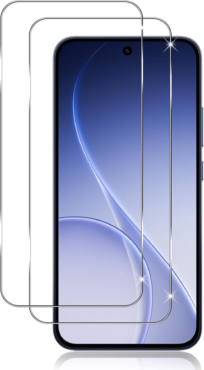 Pantserglas voor Oppo Reno 15 F/15F/15 FS/15FS (4G/5G) pantserglas, 2 stuks gehard glas, pantserfolie, 9H hardheid, anti-kras, anti-luchtbellen, displaybeschermfolie, HD helder beschermfolie