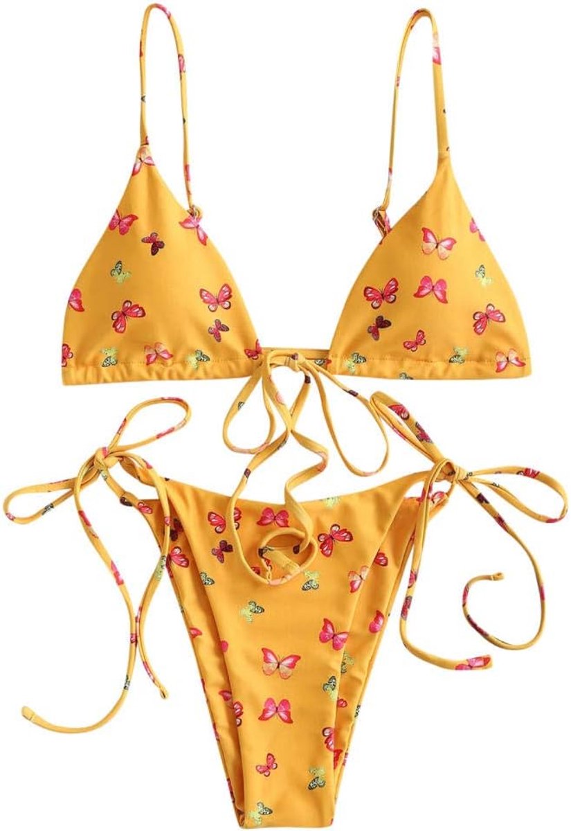 Babydolls, nachtjaponnen & negligés dames Vrouwen sexy vlinder bikini set string badpak badpak bikini
