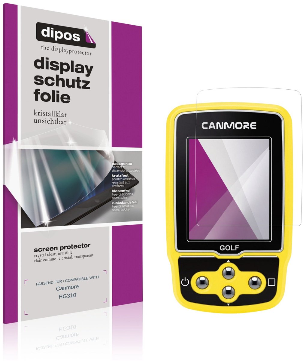 dipos – 2x Beschermfolie geschikt voor Canmore HG310 | Krasbestendige & heldere Screenprotector Ultra-Thin