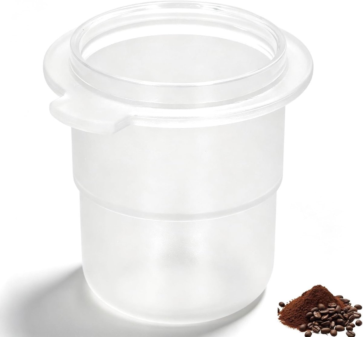 54 Mm Doseerbeker Transparant Voor Espresso-portafilter 54 Mm, Transparant Om De Koffiemalingkwaliteit Te Visualiseren, Plastic Barista Koffiepoeder Espresso-doseerbeker