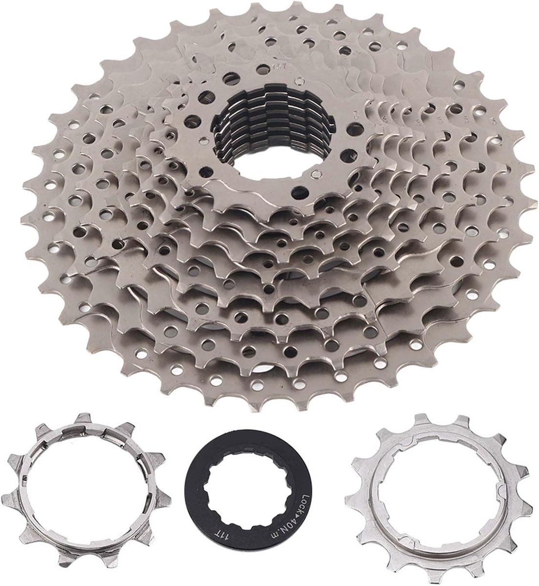 Cassettes, 9-12 compartimenten 32/36/42/46T mountainbike vrijloop cassettes kettingwiel voor racefiets mountainbike (10 keer 11-36T) Fietsenrekken en opslag