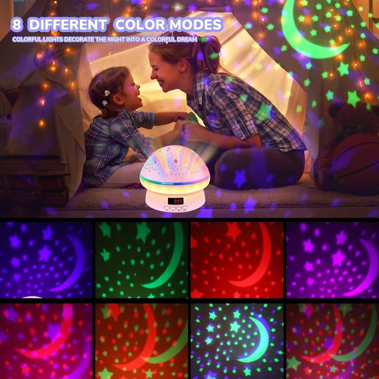 Speelgoed voor 2-8 jaar oude jonge geitjes, Timed Rotatie Sterren Projector Nachtlicht voor Jonge geitjes Leeftijd 3-8, Meisjes Giften Kerstkousvullers voor 4-9 jaar oude jonge geitjes — afbeelding 4