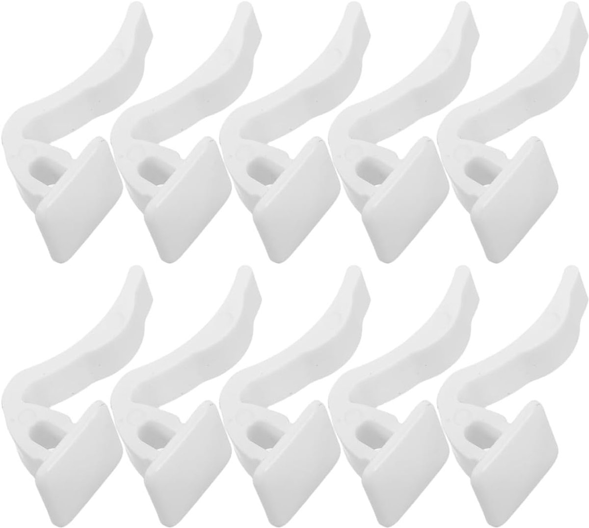 SnelShoppen - Pack van 10 Radiator Clips - Hittebestendige Plastic Bevestigingsclips van 6.2 mm voor Radiatorroosters - Ideaal voor Thuis, Kantoor en