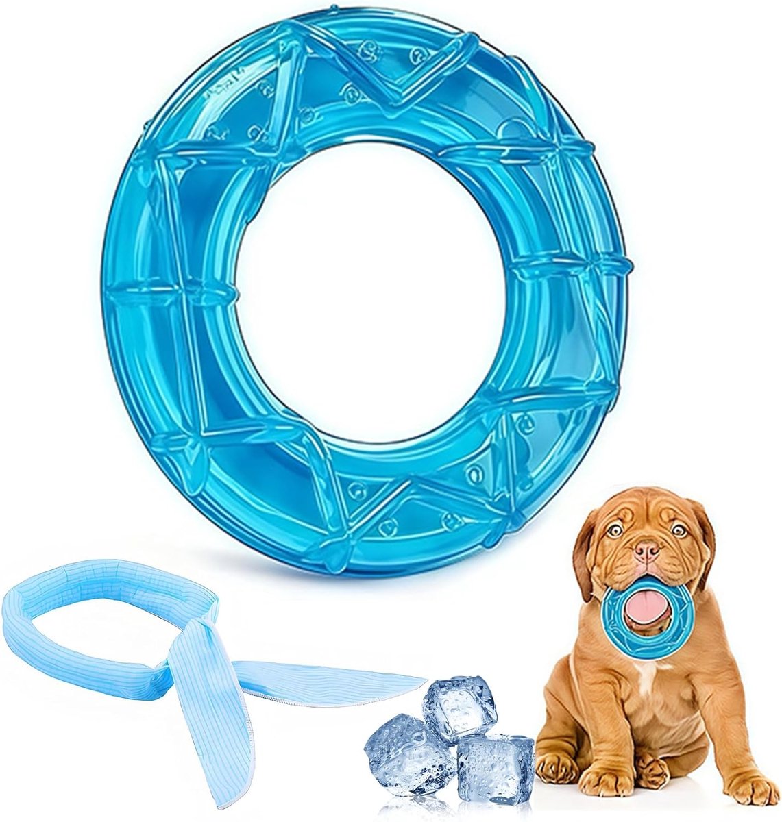 Kauwspeelgoed Puppy Likspeelgoed Zergel Interactief Hondenspeelgoed Puppy Uitrusting Puppyaccessoires Hondenaccessoires Puppy Speelgoed En Verkoelende Sjaal Gemakkelijk Te