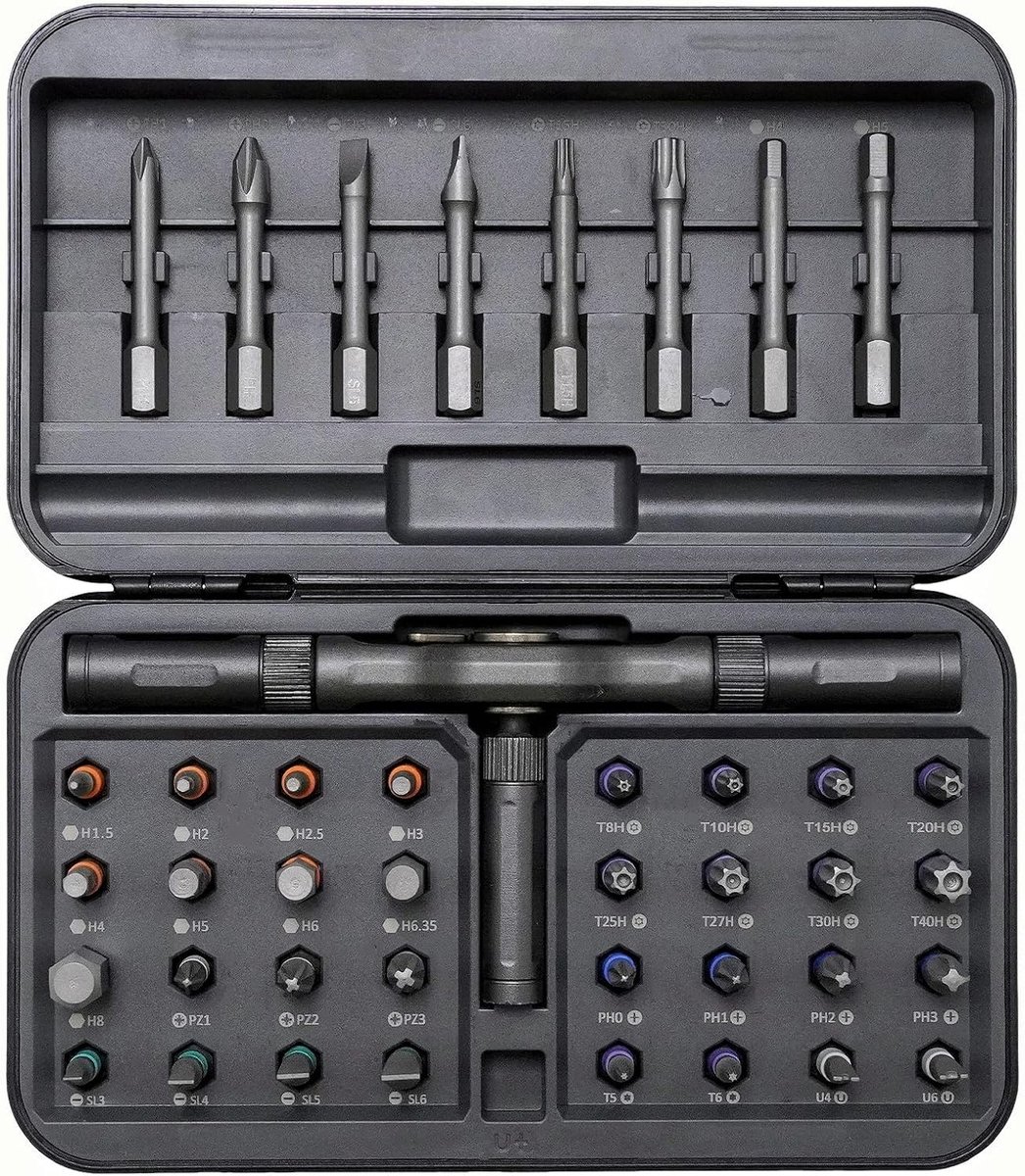 Magnetic Screwdriver Set (42 Pieces) for Fine Work on Computer, Glasses, Bike, Watch and Furniture, with Robust - ShopVlot