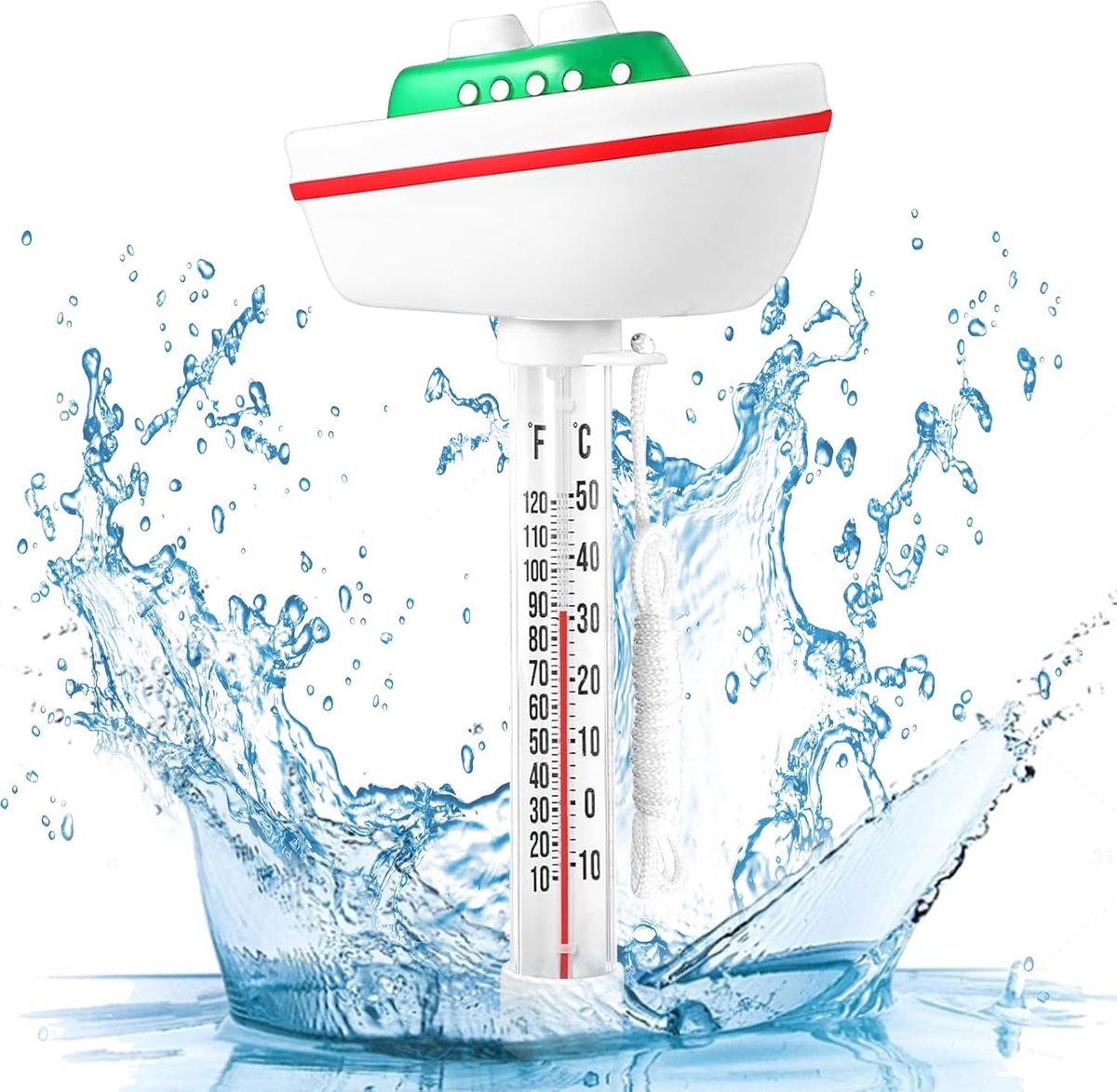 Zwevende Poolthermometer - Cartoon Ontwerp - Gemakkelijk af te lezen - Ideaal voor zwembaden en vijvers - ShopVlot