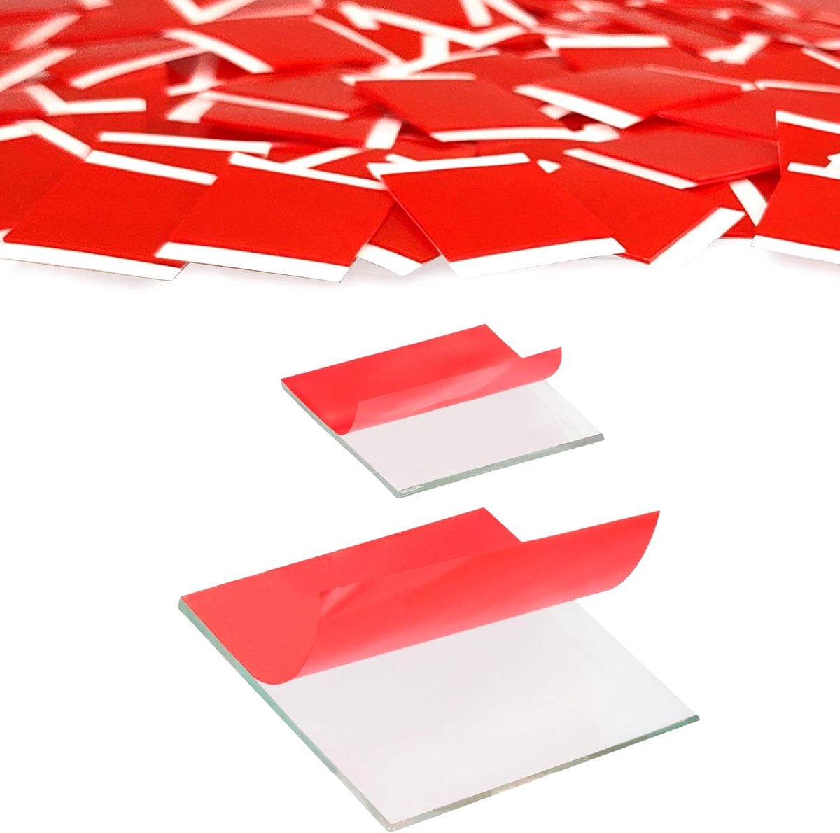 Dubbelzijdige kleefpads 19 x 19 mm - sterk klevend acrylaat - verwijderbaar - ideaal voor kleine montages - ShopVlot