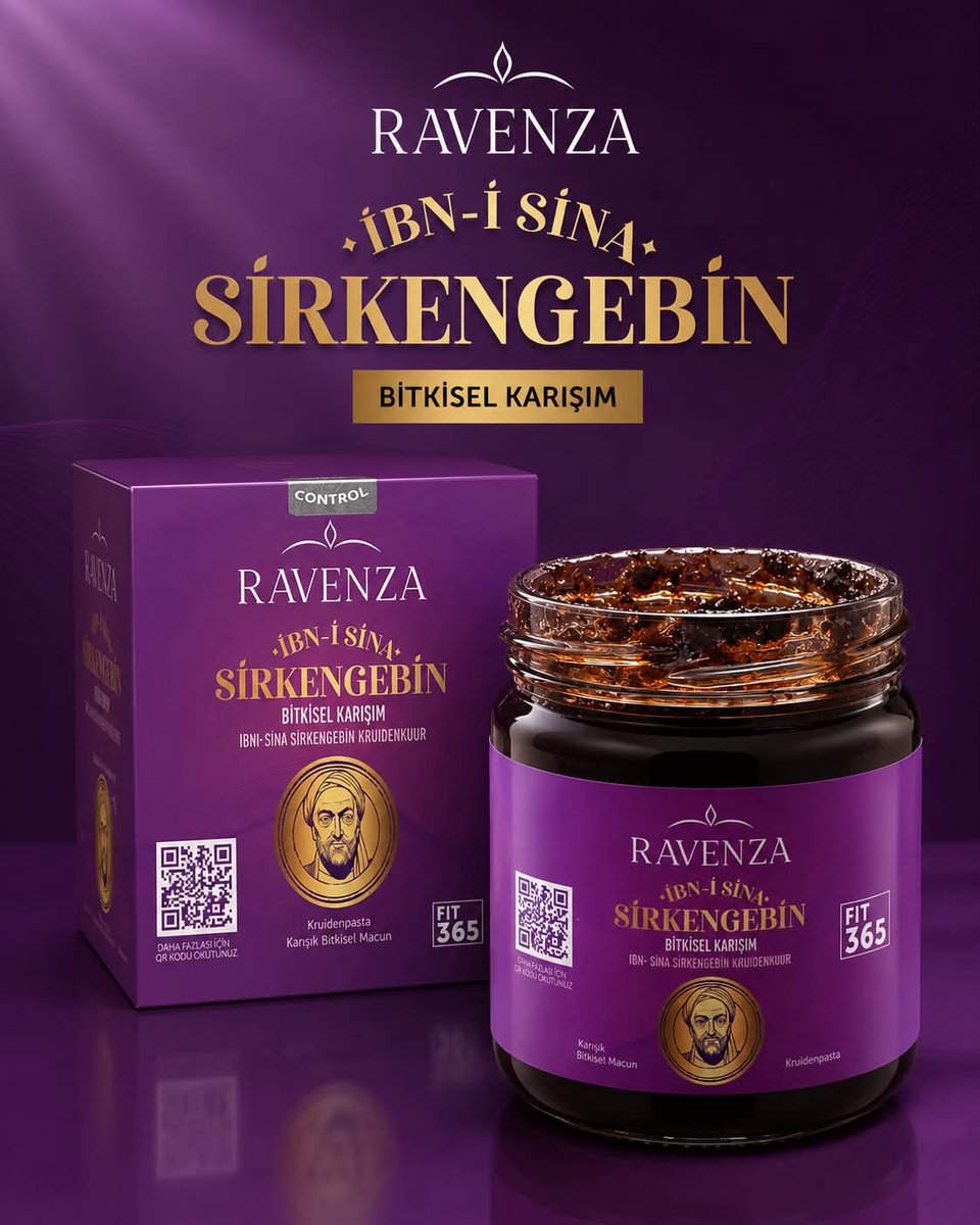 Ravenza Sirkengebin Ibn-i Sina – Kruidenpasta met Granaatappelmelasse, Venkel, Rozemarijn & Bosbes – Plantaardig Mengsel – 240 g