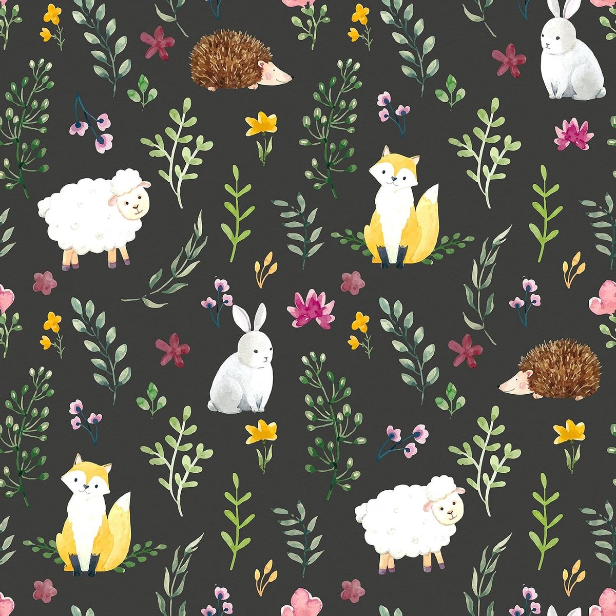 Self-Adhesive Wallpaper Children's Room Fairy Tales Jungle Wallpaper Vintage Bedroom Wallpaper Girls Room Adhesive - ShopVlot