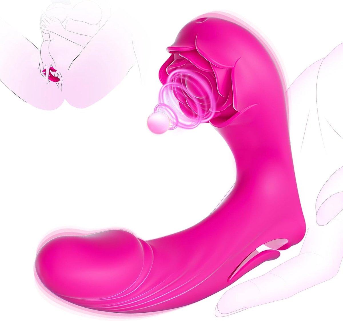 Vingervibrator voor vrouwen - Minivibrators Seksspeeltje voor volwassenen met tepel- en clitorisstimulator, vrouwelijke bullet dildo G-spot vibrator met 9 vibratiestanden, erotische seks