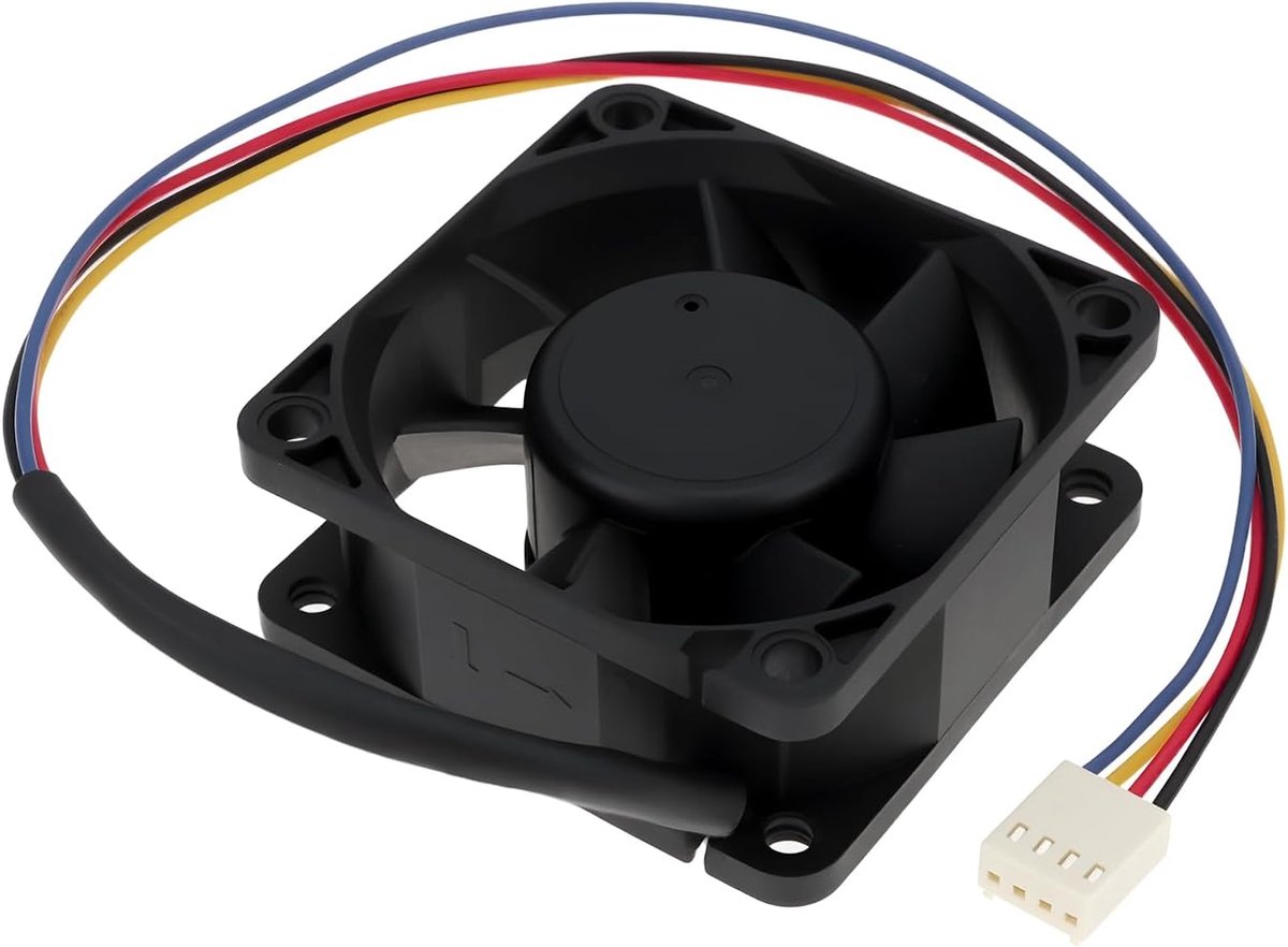 4-draads Koelventilator F-6025FH12B 60×60×25mm 12V/0.85 A Voor Industriële Controleapparatuur Chassis Warmteafvoer