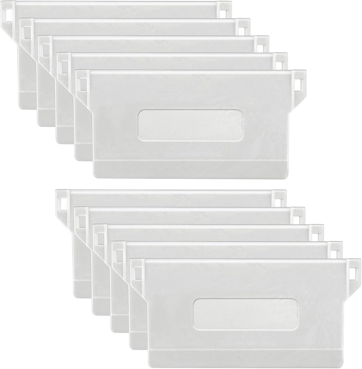 10-pack verticale jaloezieën bodemgewichten 89 mm (3,5"), witte kunststof jaloezieën vervangingsgewicht, waterdichte verticale jaloezieën reparatieonderdelen voor thuis en op kantoor