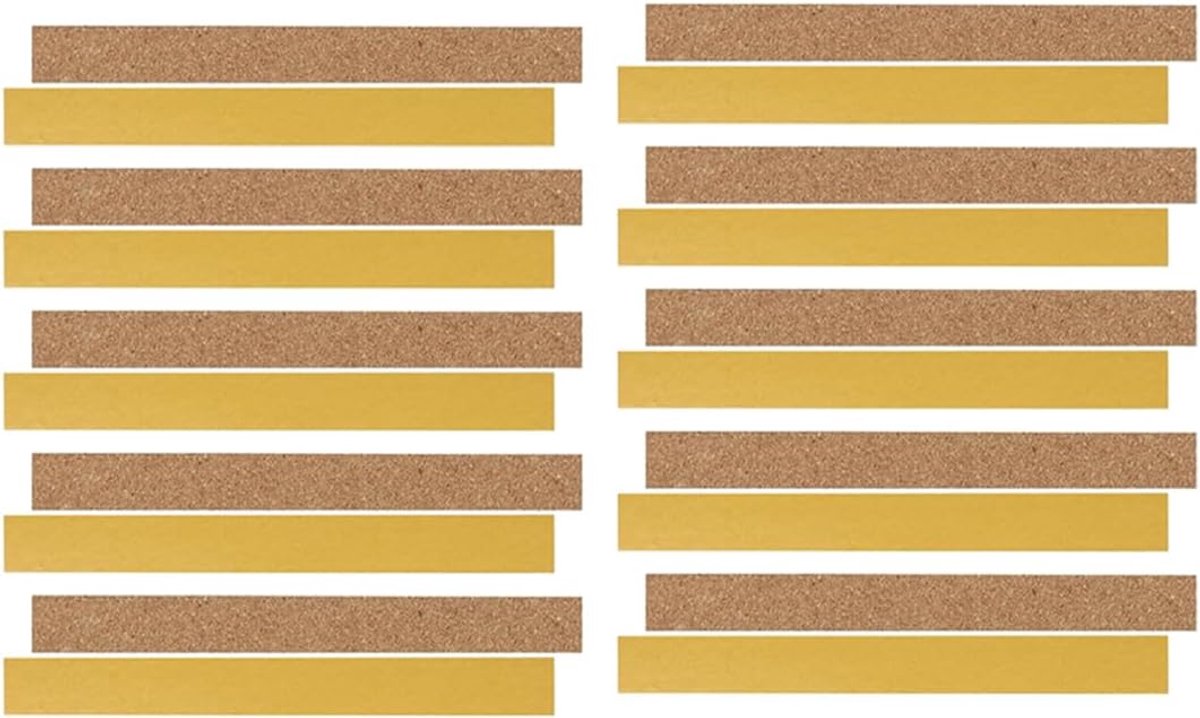 Kurkbanden, 20 stuks, binnenband voor een perfecte pasvorm, eenvoudig in gebruik, voor het aanpassen van de grootte van de hoeden, voor koelkast, schrijfwaren, kantoor en feestjes