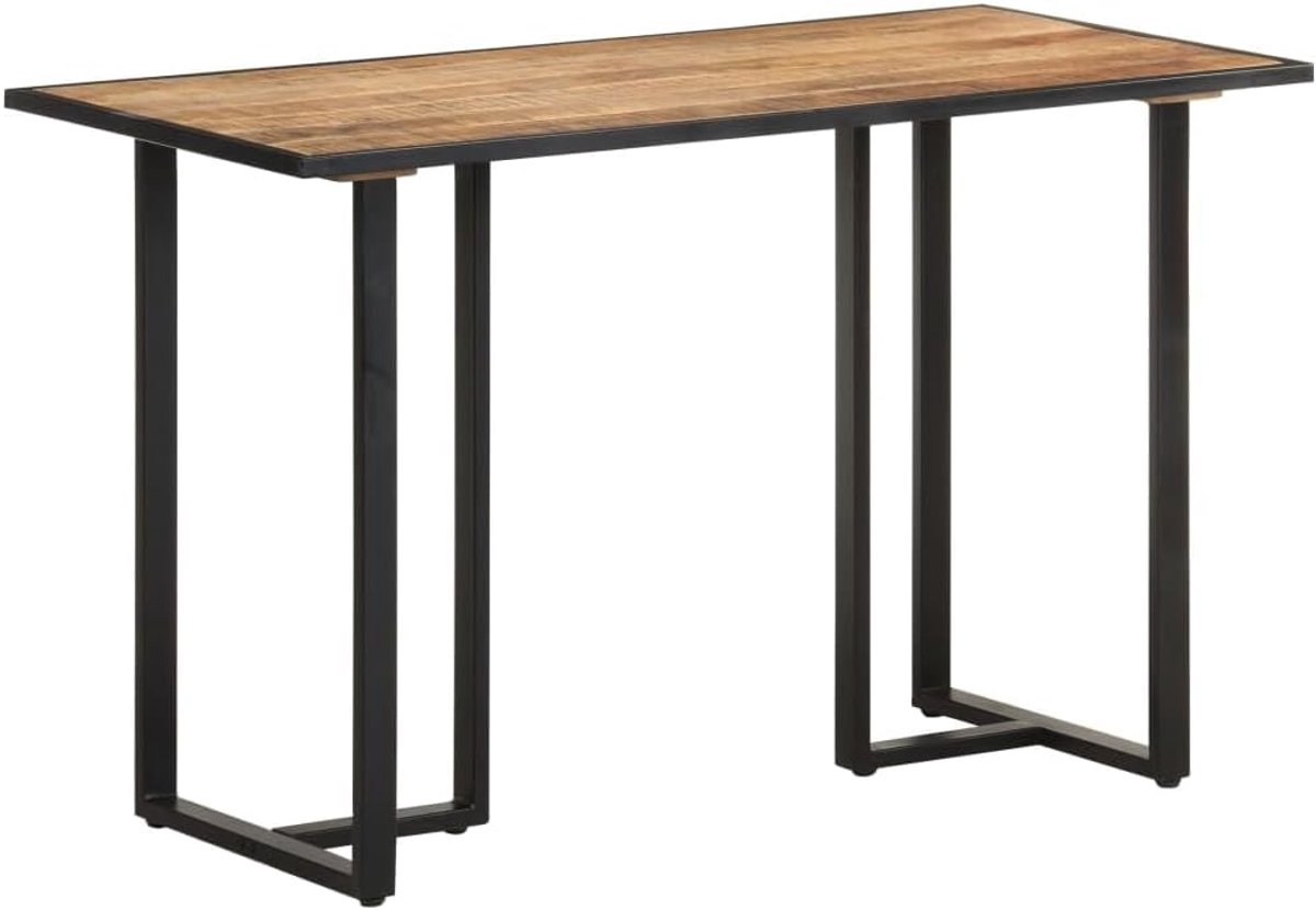 Eettafel, keukentafel, eettafel voor keuken, 120 cm, ruw mangohout