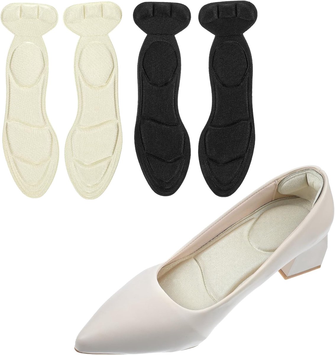 Inlegzolen voor dames, hoge hakken, zelfklevende inlegzolen voor te grote schoenen, schoenzolen