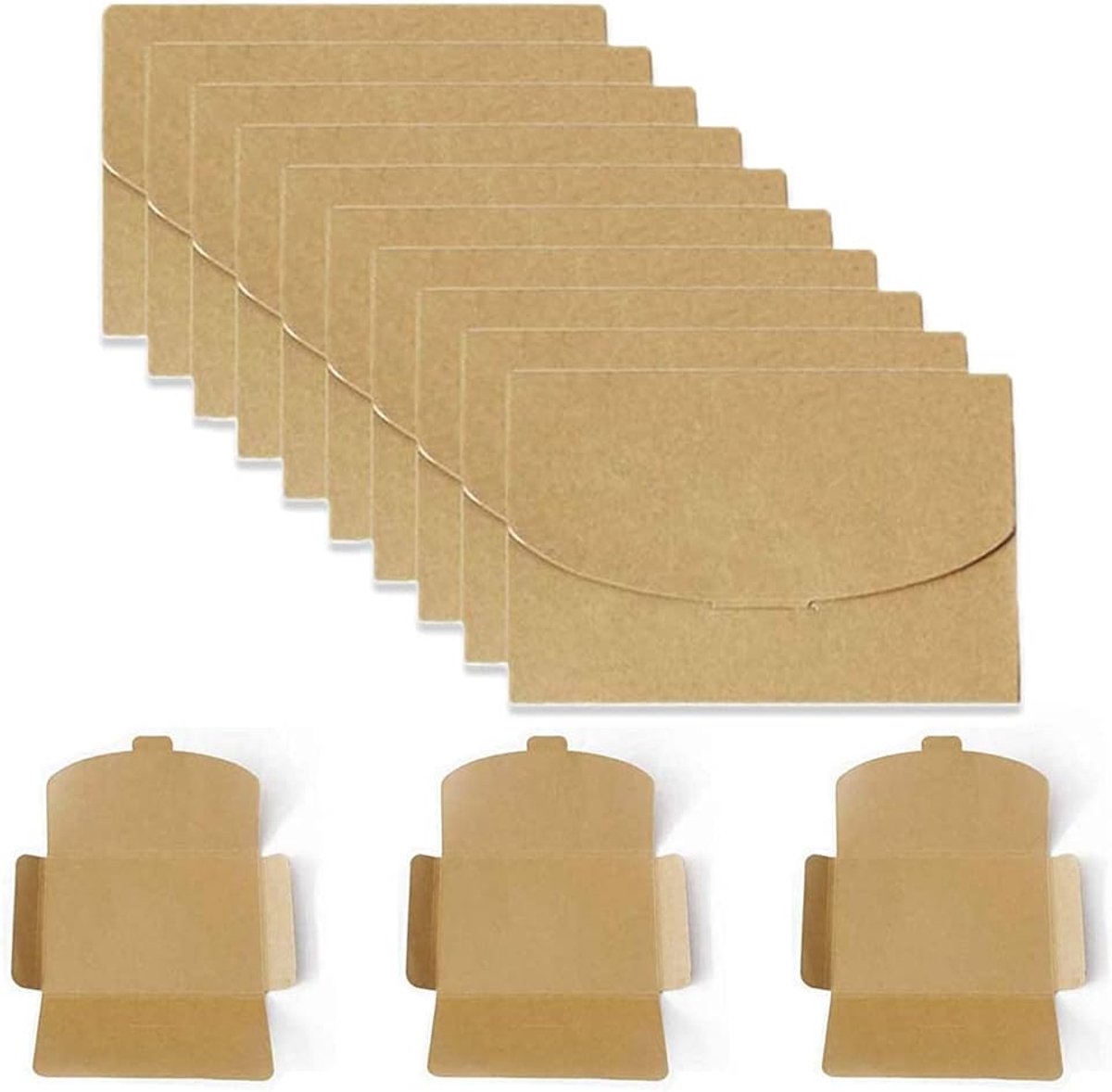 30 stuks vintage kraftpapier, blanco kraftpapier, kraftpapier, enveloppen, kraftpapier, enveloppen, voor brieven, uitnodigingskarton, verjaardagskaart