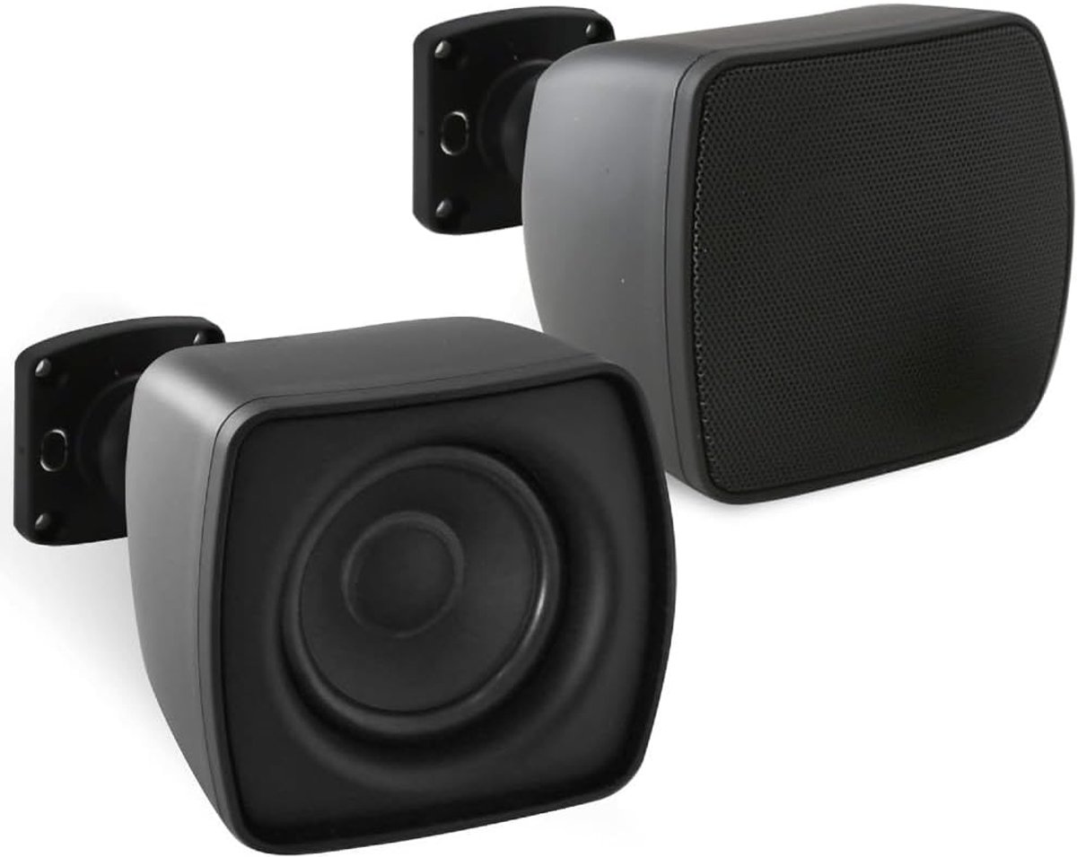 SET VOOR PD4STP 2 zwarte passieve mini-satellietluidsprekers, 10 watt rms en 30 watt max, 8 ohm, voor home theater-systeem, thuis, conferenties, hotels, restaurants, als paar