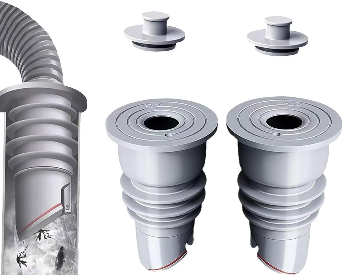 Anti-geurstop voor wasmachine, 35-40 mm, slangzalf voor wasmachine, geurstop, wasmachine, afdichtingsstop voor afvoerslang, afdichting voor slang (2 stuks)