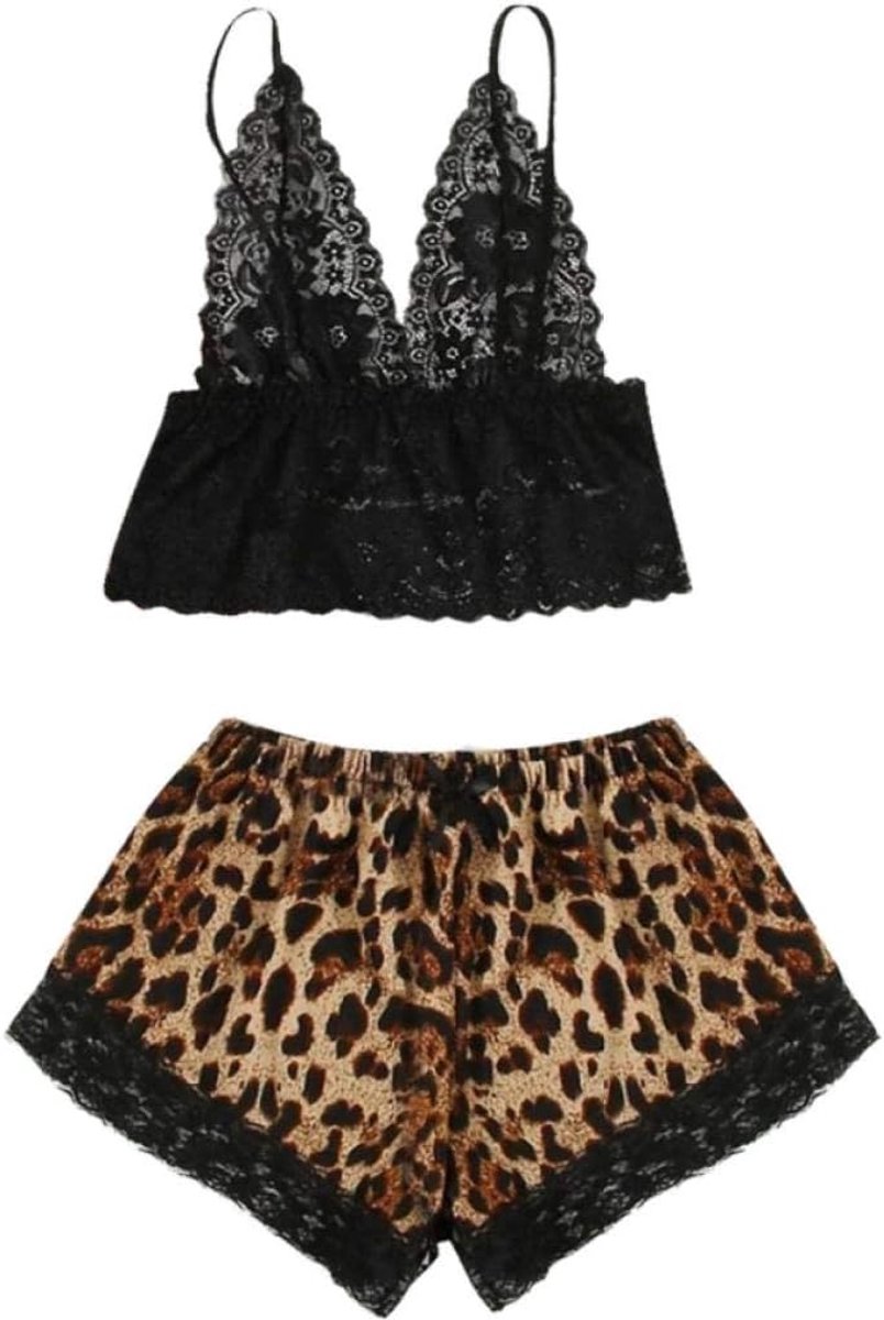 Lingerie & ondergoed 2 ST Erotische Lingerie Dames Transparante Kanten Beha Ondergoed Porno Verleiding Sex Nachtkleding Vrouwen Sets-Brown_4XL