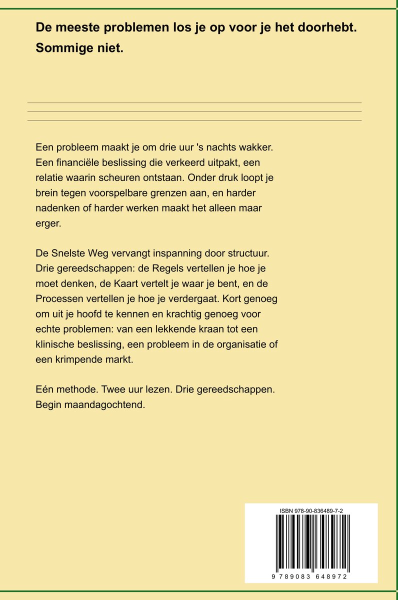 De meeste problemen los je op voor je het doorhebt. Sommige niet.